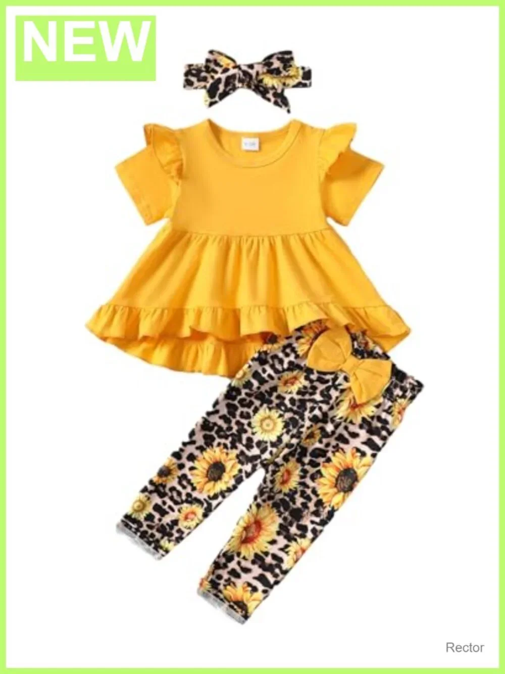 Baby Toddler Girls Ruffle Top Pants Outfit Set 6M-4T